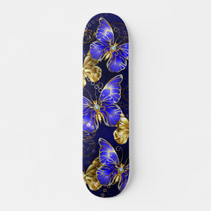 Compositie met Sapphire Butterflies Skateboard
