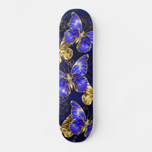 Compositie met Sapphire Butterflies Skateboard