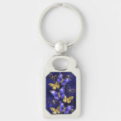 Compositie met Sapphire Butterflies Sleutelhanger (Voorkant)