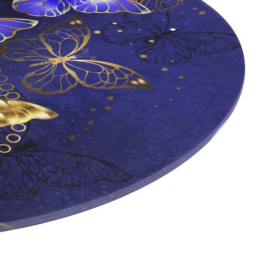 Compositie met Sapphire Butterflies Snijplank (Hoek)