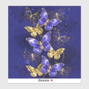Compositie met Sapphire Butterflies Sticker