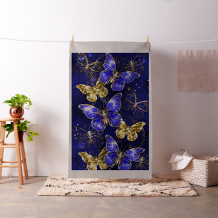 Compositie met Sapphire Butterflies Stof