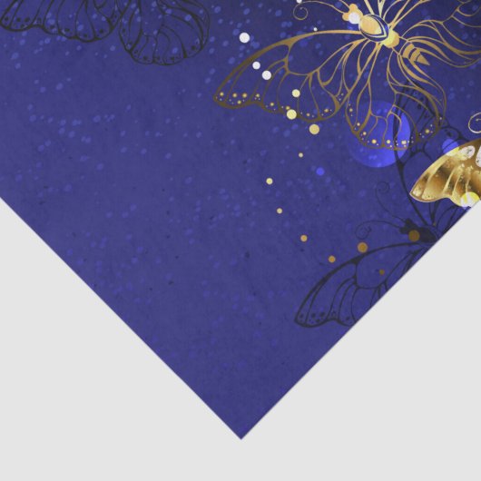 Compositie met Sapphire Butterflies Tissuepapier (Detail)