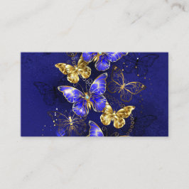 Compositie met Sapphire Butterflies Visitekaartje