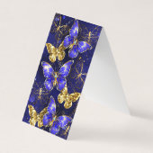Compositie met Sapphire Butterflies Visitekaartjes (Voorkant)