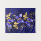 Compositie met Sapphire Butterflies Wandkleed (Voorkant (horizontaal))
