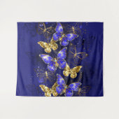 Compositie met Sapphire Butterflies Wandkleed (Voorkant (horizontaal))