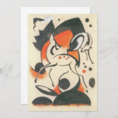 Compositie met Twee Herten door Franz Marc (Voorkant / Achterkant)