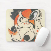 Compositie met twee herten van Franz Marc Muismat (Met muis)