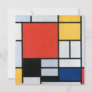 Compositie Rood, Geel, Blauw, Zwart Mondriaan