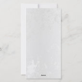 Compositie van witte en blauwe vlinders feestdagenkaart (Achterkant)