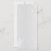 Compositie van witte en blauwe vlinders kaart (Achterkant)