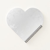 Compositie van witte en blauwe vlinders notitieboek (Achterkant)