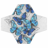 Compositie van witte en blauwe vlinders voetbal (Enkel)