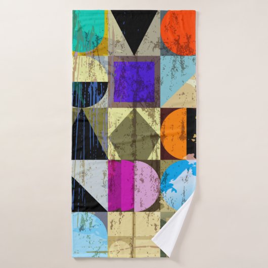 Composition arrière - plan géométrique abstraite, (Serviette de bain)
