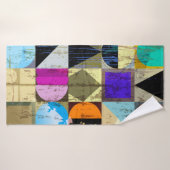 Composition arrière - plan géométrique abstraite, (Serviette de bain)