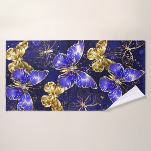 Composition avec les papillons Sapphire (Serviette de bain)