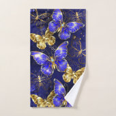 Composition avec les papillons Sapphire (Serviette à main)