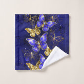 Composition avec les papillons Sapphire (Gant de toilette)