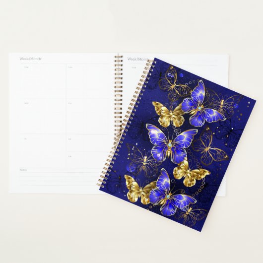Composition avec papillons Sapphire (Devant avec enveloppe)
