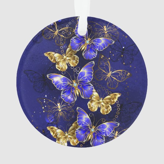 Composition avec papillons Sapphire (dos)