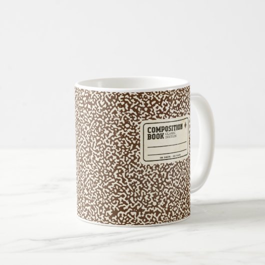 Composition Brown Carnet café Mug (Devant droit)