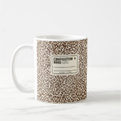 Composition Brown Carnet café Mug (Gauche)