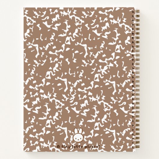 Composition carnet beige beige beige lapin (Dos)