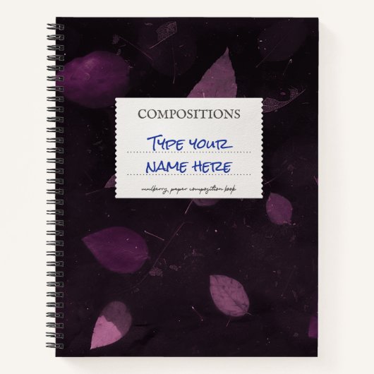 Composition Carnet rose Mulberry Personnalisé (Devant)