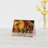 Composition de citrouille et de chrysanthème Carte (Fleur jaune)