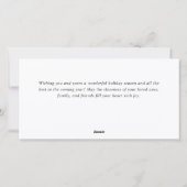 Composition de Noël bohème Carte de vœux d'entrepr (Dos)