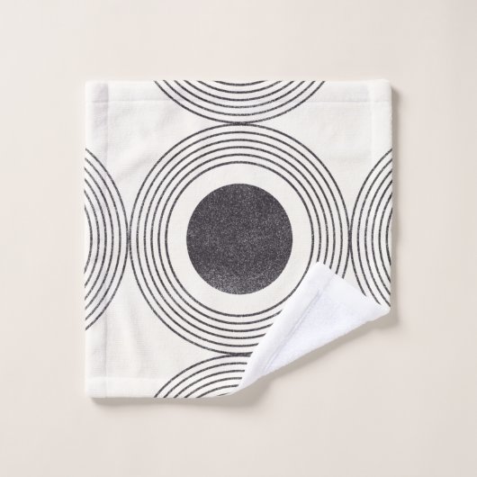 Composition des cercles Abstraits (Gant de toilette)