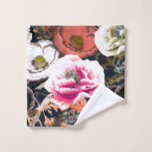 Composition des fleurs. (Gant de toilette)