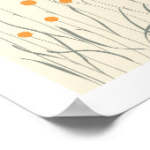 Composition des fleurs. Affiche fleur sauvage. Flu (Coin)