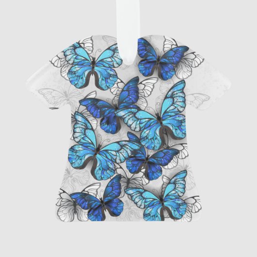 Composition des papillons blancs et bleus (dos)