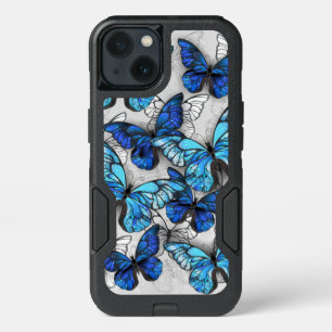 Composition des White and Blue Butterflies