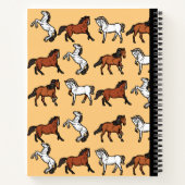 Composition du cheval Carnet spirale large dirigée (Dos)