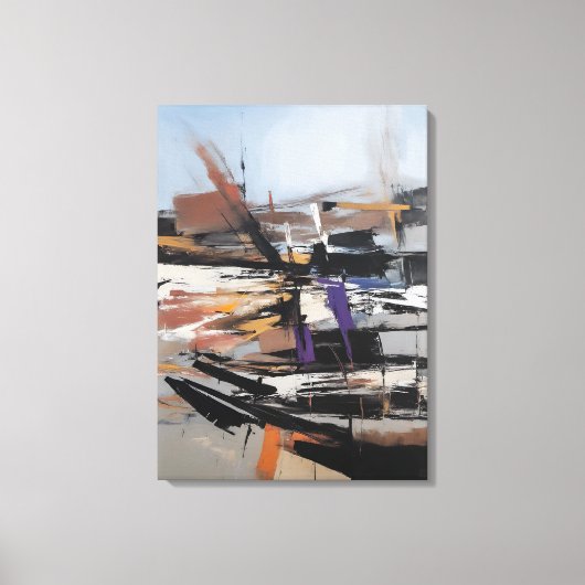 Composition du fleuve Singapour - Art en toile Imp (Recto)