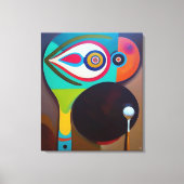 Composition du golf - Grande toile de peinture (Recto)