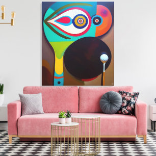 Composition du golf - Grande toile de peinture
