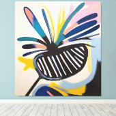 Composition du golf - Grande toile de peinture (Insitu (Plancher de Bois))