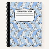 Composition du requin carnet spirale large (Devant)