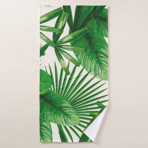 Composition exotique tropicale verte naturelle feu