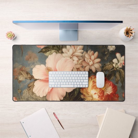 Composition florale vintage vibrante (Bureau 1)