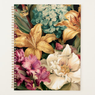 Composition florale vintage vibrante