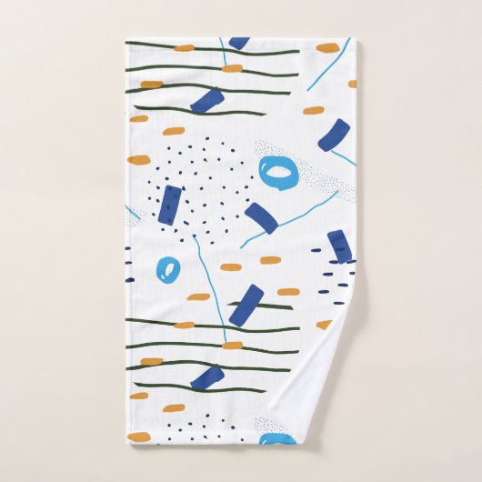 Composition géométrique mignon moderne (Serviette à main)