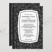 Composition Livre Enseignant Retraite Invitations (Devant / Derrière)