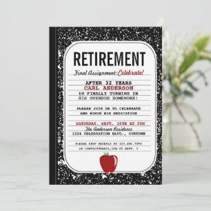 Composition Livre Retraite Partie Invitation
