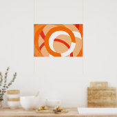 Composition No. 43 - Poster orange monochrome (Cuisine)