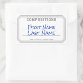 Composition personnalisée Étiquette de livre Clean (Sac)